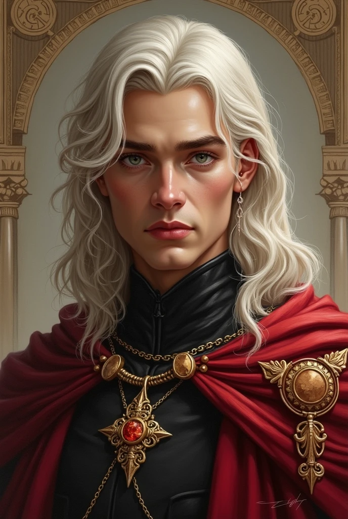 Can you draw Prince Daeron from House of Dragon as a portrait?