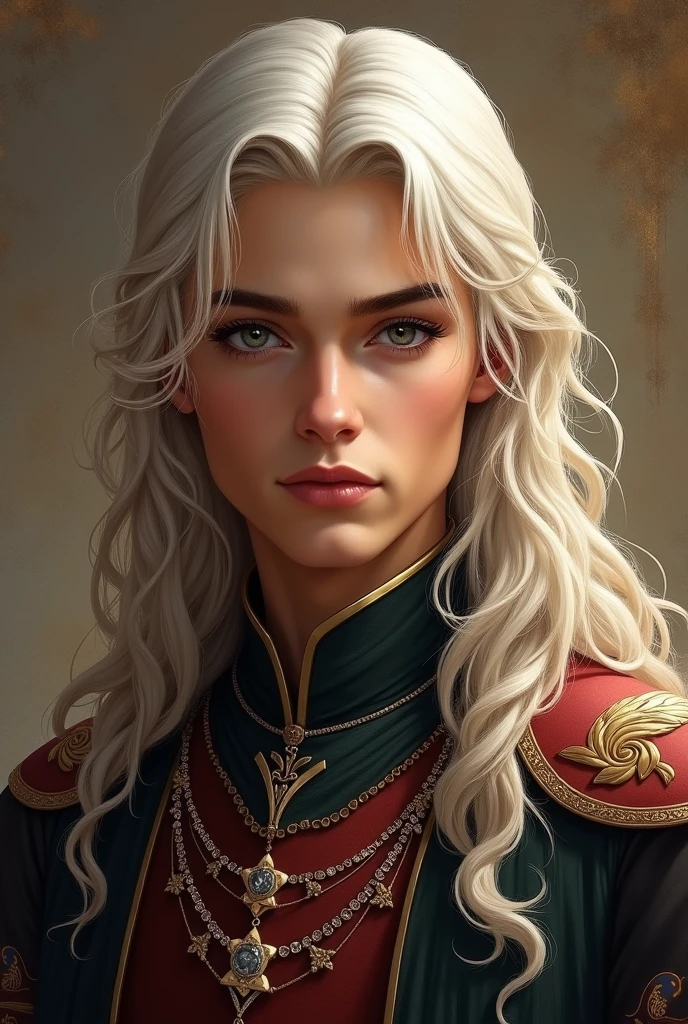 Can you draw Prince Daeron from House of Dragon as a portrait?