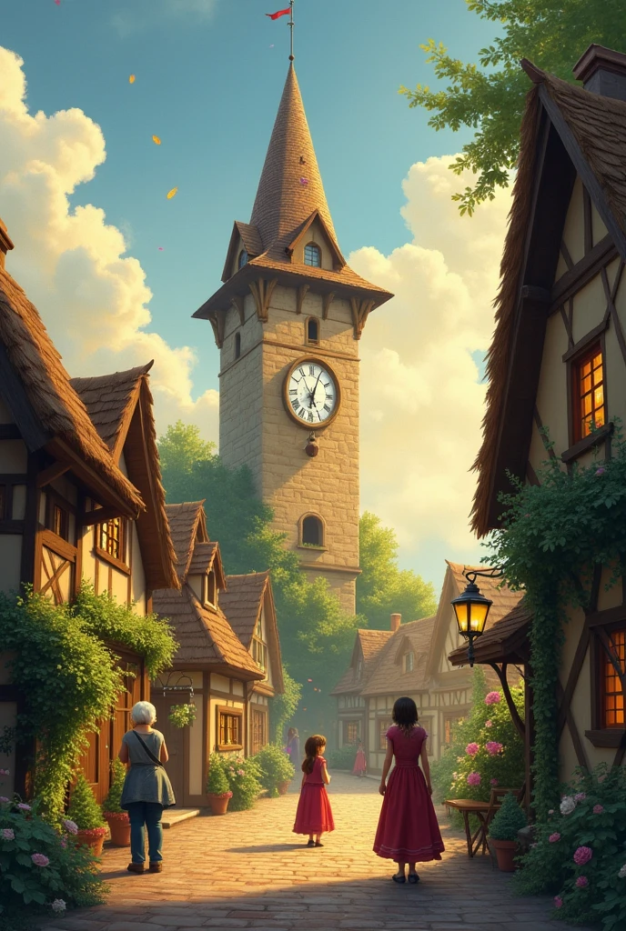 with each chime, The villagers remembered a forgotten dream.