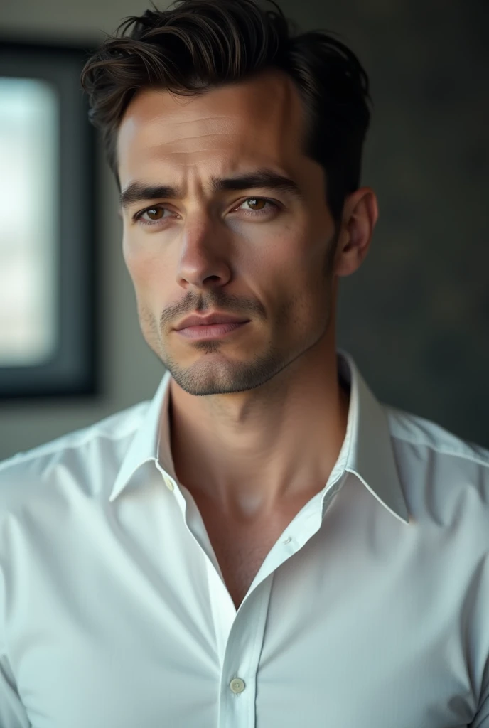 Men's collar with shirt