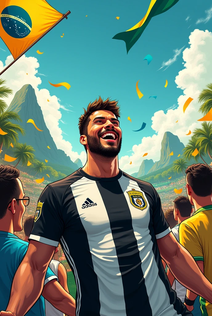 create an image of Botafogo to cheer up a Botafogo fan