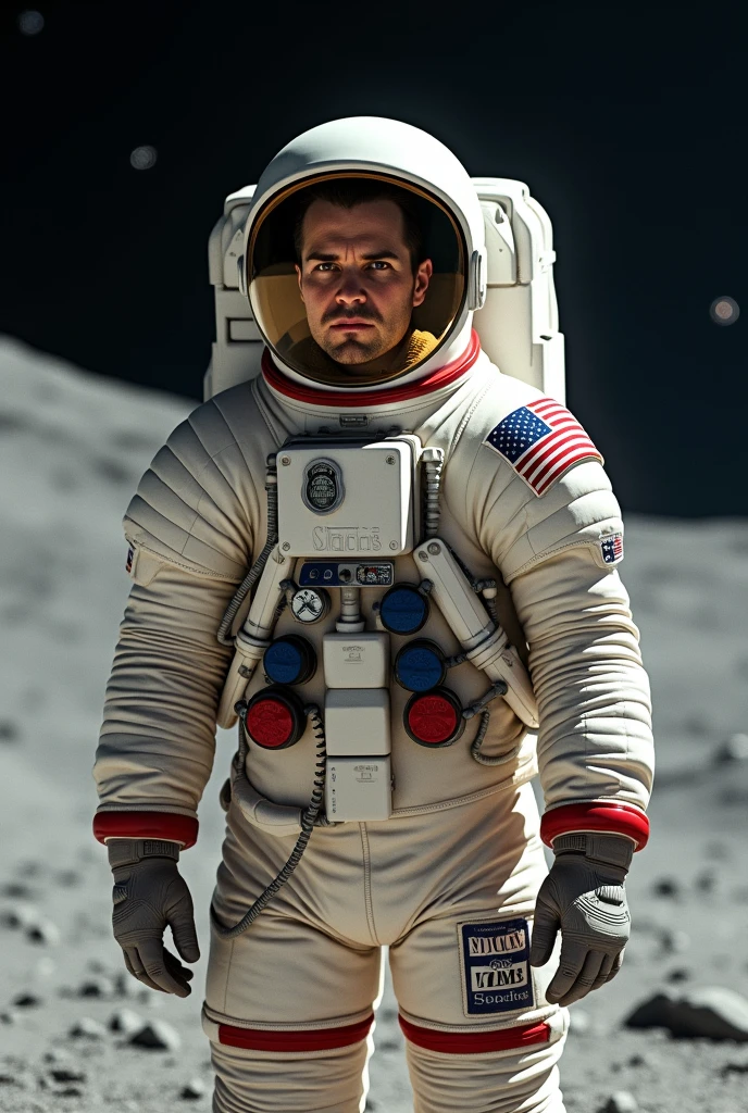 Astronaut in 1998 face and body