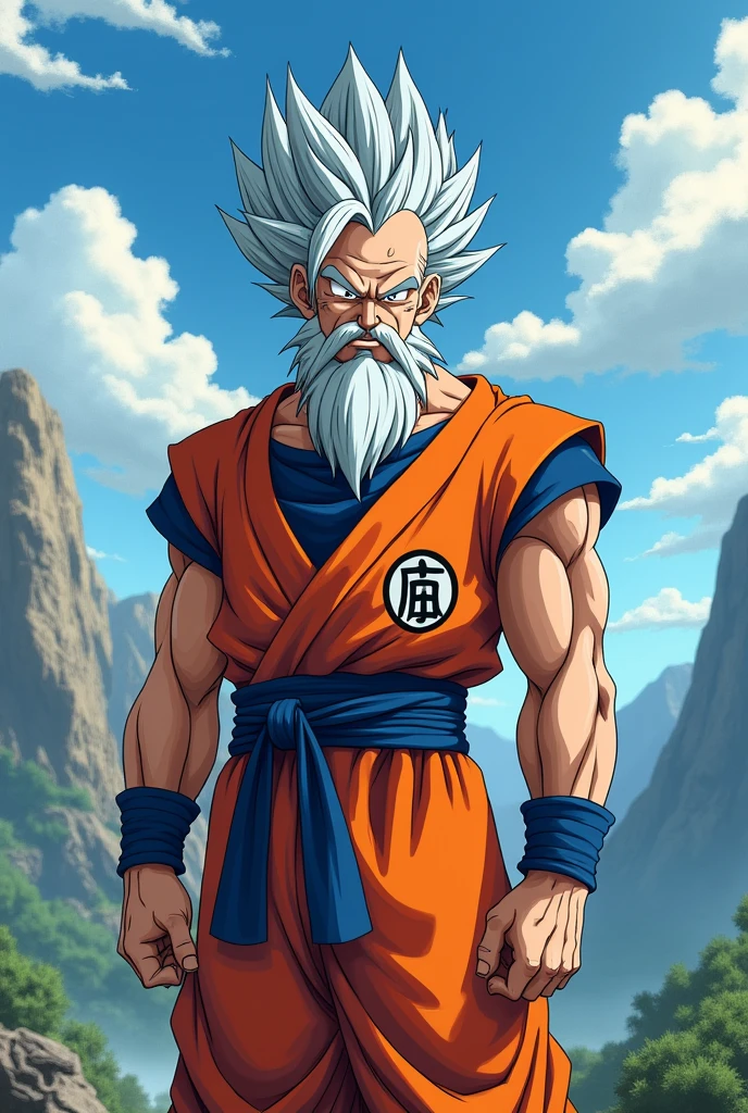 Old Goku in anime