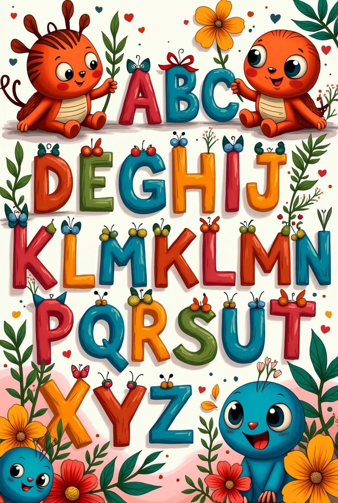 Alphabet Coloring Book Design