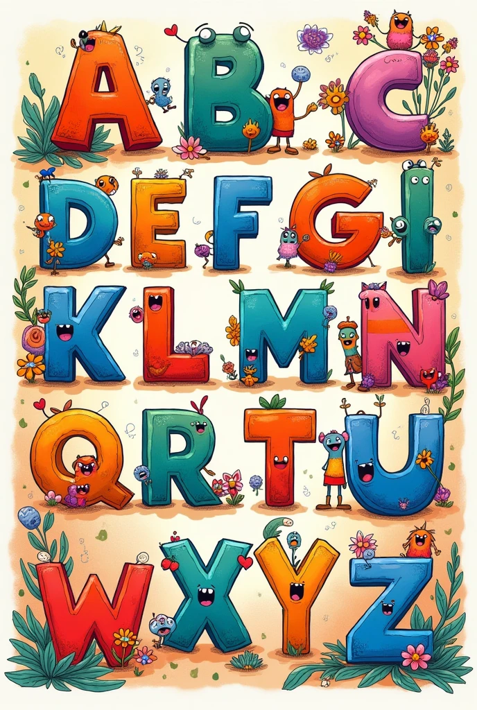 Alphabet Coloring Book Design