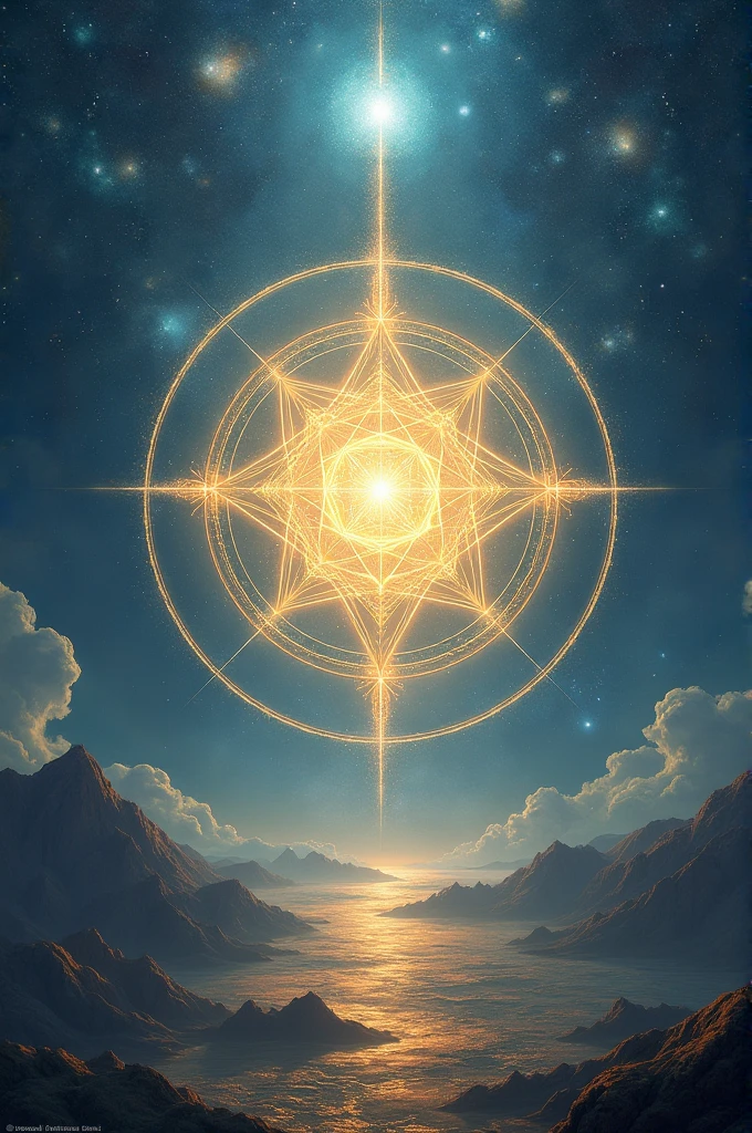 I would like an image with the Metatron cube, a spiritual image