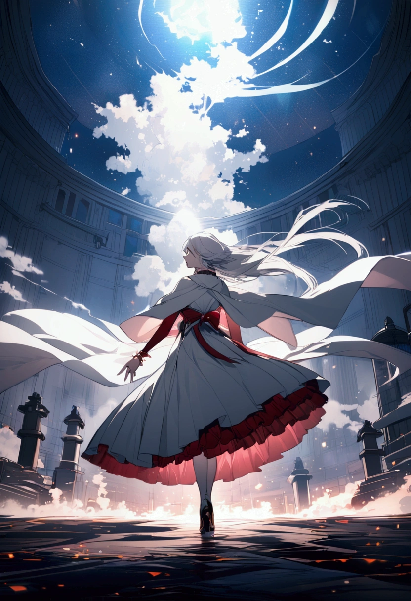 Anime akeno himejima White hair 