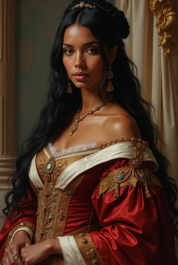 Duchess Beatrice of Avalon or as she is called Beatrice Eleanor Alberich, is a thoughtful and graceful woman and the only Duchess of Avalon. Many claim that she is very useful to Britain, since she has great political influence.
Beatrice has black skin, and dark hair.