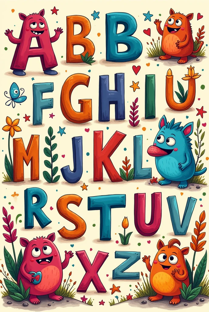Alphabet Coloring Book Design