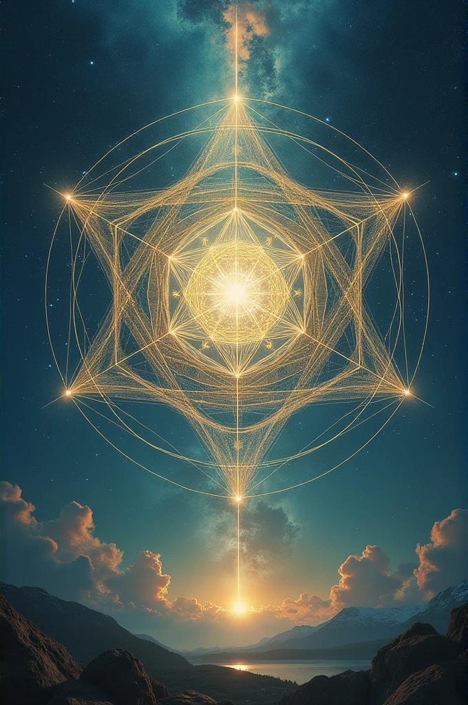 You could create an image with the metatron cube