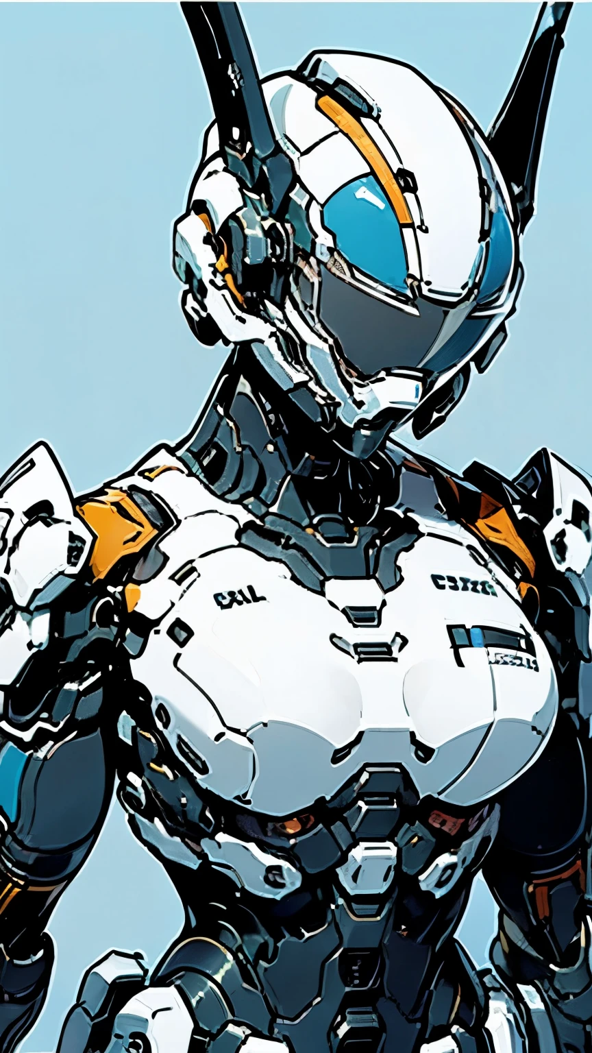 Android Combat Suit、Upper Body、Beautiful woman、Black Hair、Bobcut、Moderate bust、scenery、City、Mecha Warrior、masterpiece、Highest quality