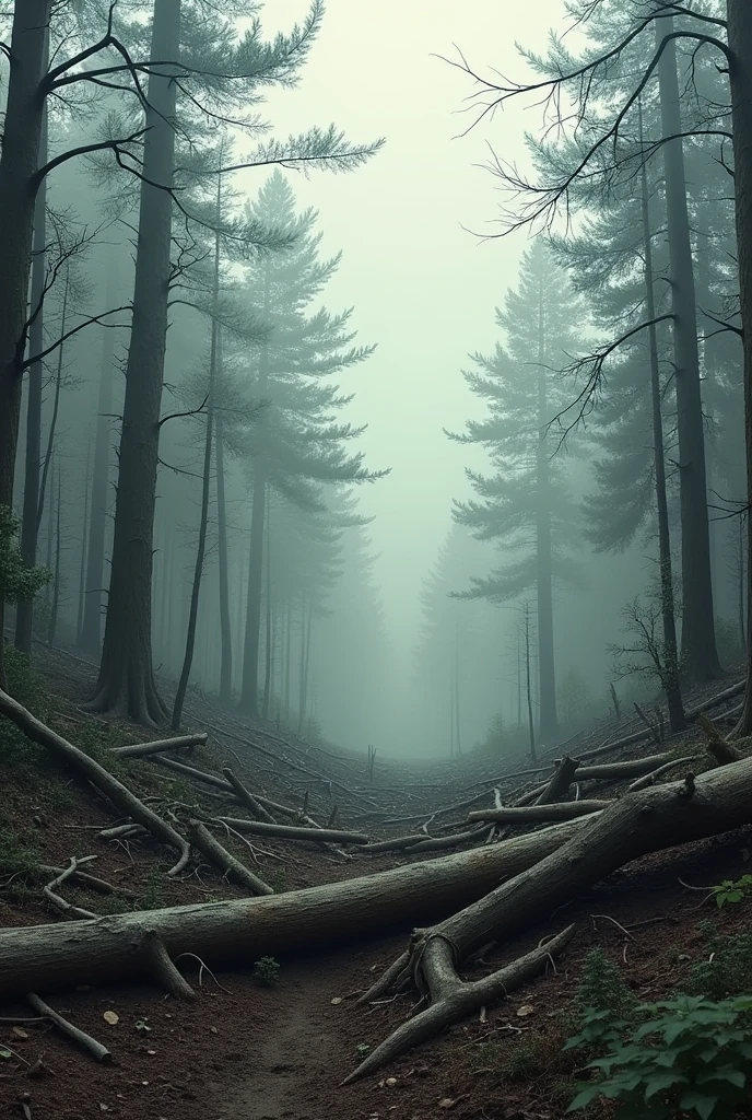 felled forest