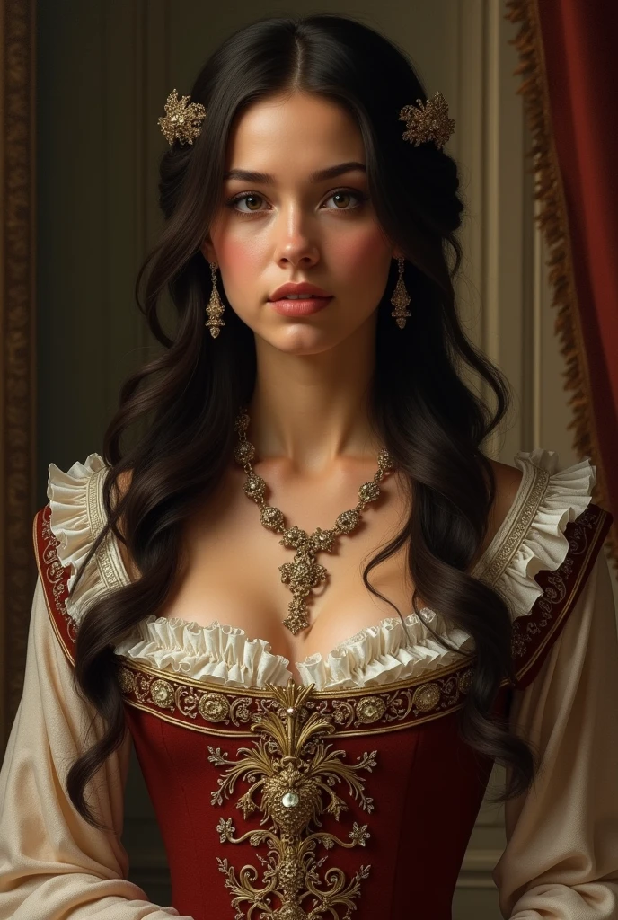 Duchess Beatrice of Avalon or as she is called Beatrice Eleanor Alberich, is a thoughtful and graceful woman and the only Duchess of Avalon. Many claim that she is very useful to Britain, since she has great political influence.
Beatrice has brown skin and dark hair., the duchess usually dresses to stand out