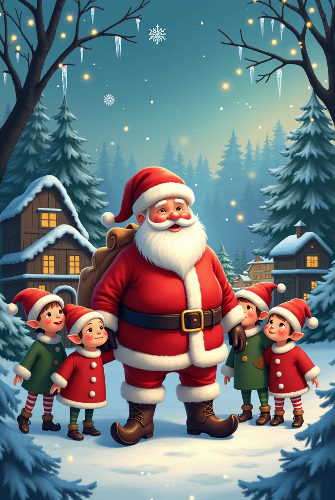 Create a Christmas card, no sentences for a school project