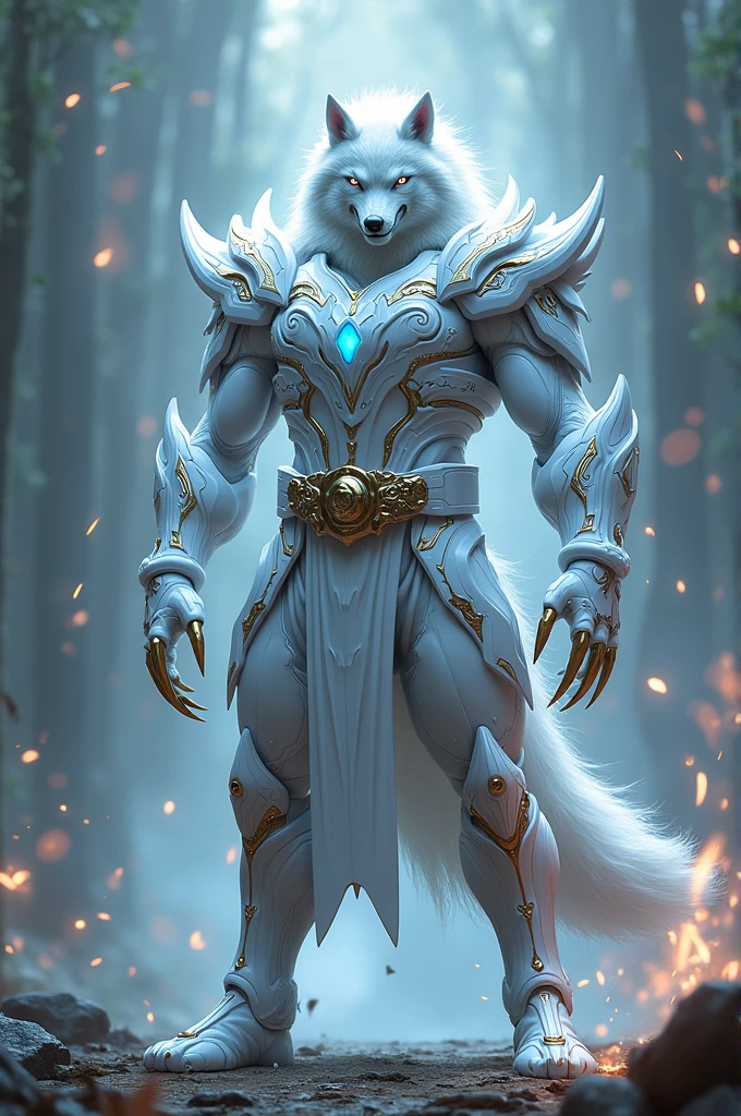 A white Wolf Power ranger 