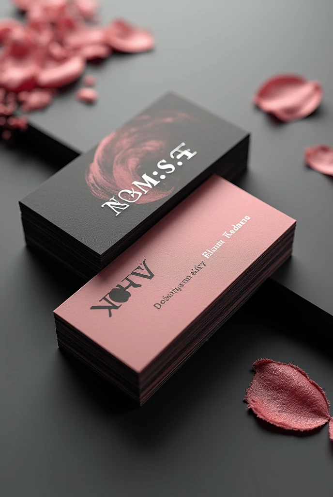 Professional makeup artist business card