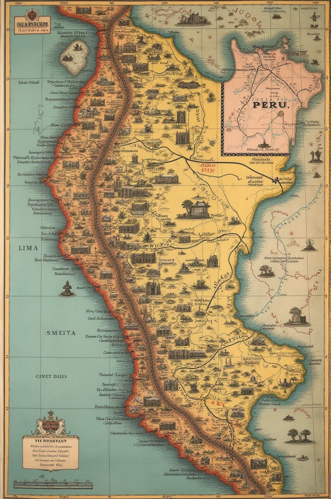 Map of the viceroyalty of Peru 