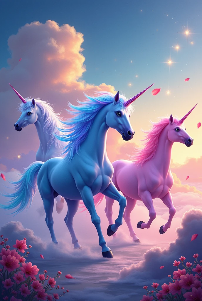 colorful unicorns.