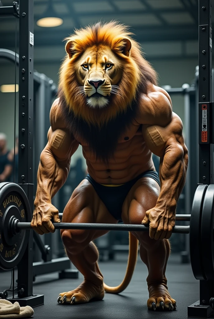 lion bodybuilder 