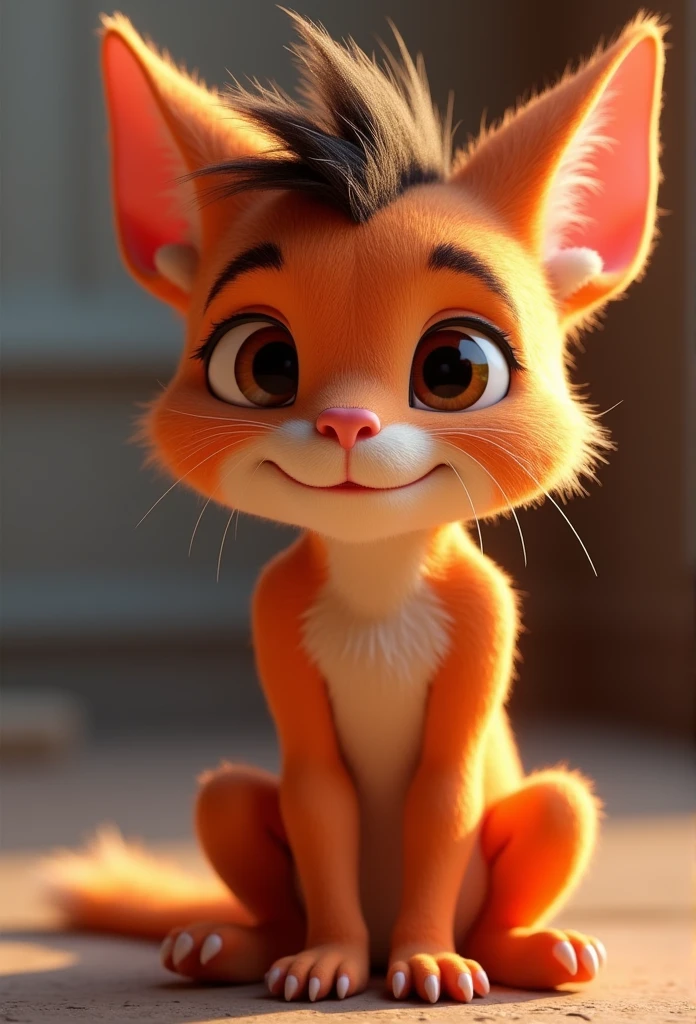 cartoon character, stylized character, animation style rendering, 3d stylized, Arnold Maya rendering, Stylized 3D rendering, toon render screenshot, 3d character, 3d character, Stylized 3D rendering, 3D character rendering, cartoon character, Personagem de close up, character posing, (Pixar-style) (master part:1.2) (bokeh) (best qualityer) (skin detailed) (detailed texture) (8k) (Argilla) (cinematic lighting) (sharp focus,Sit down and lift your upper body