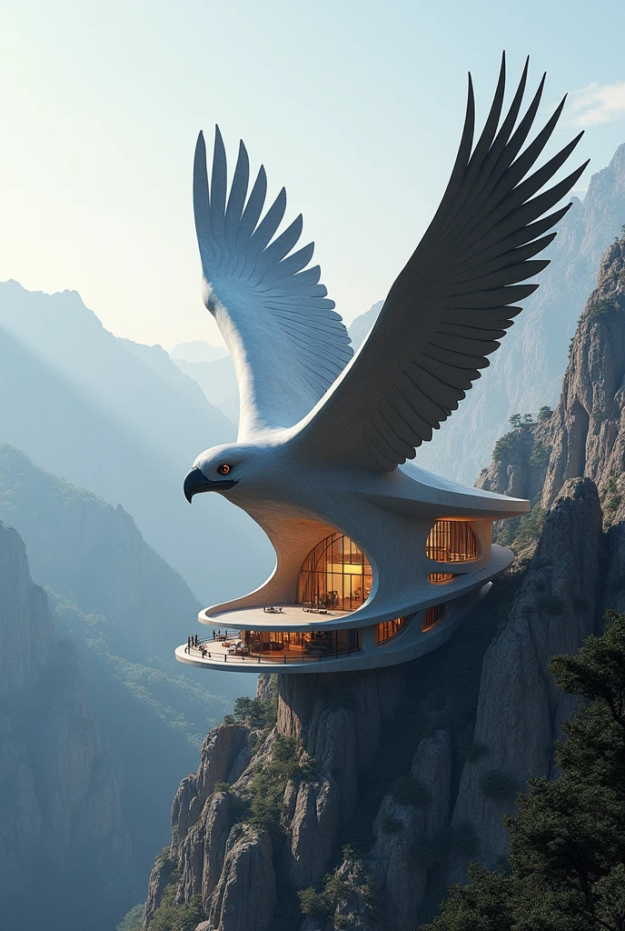 An architectural work that resembles a condor 