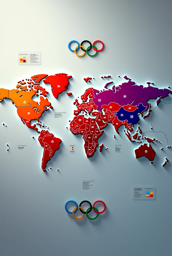 Produce an Anamortosis Map showing the medal-winning countries at the 2024 Paris Olympics