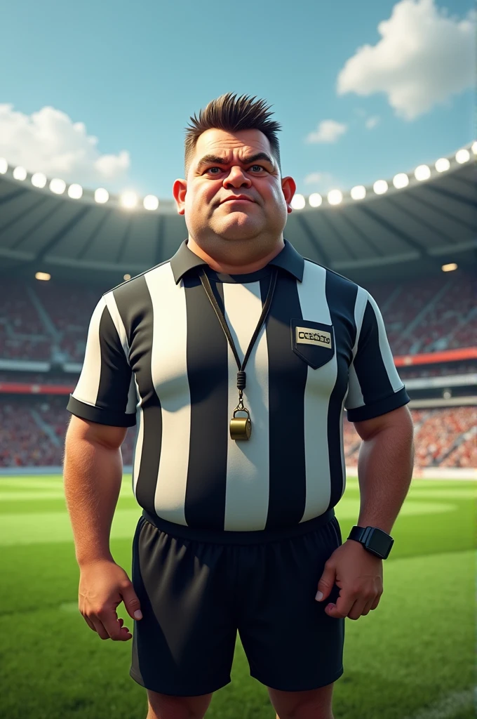 Fat football referee