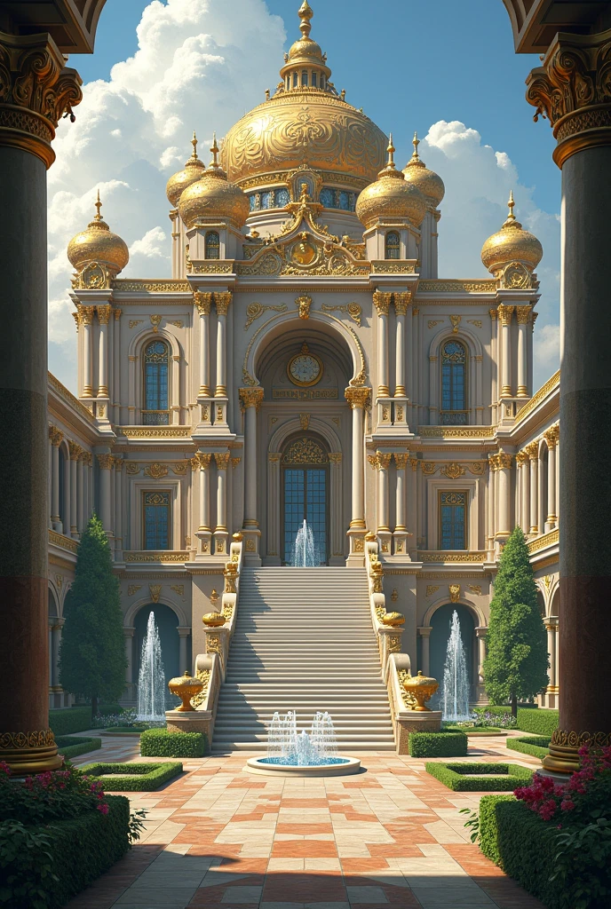 A grand and luxurious palace 