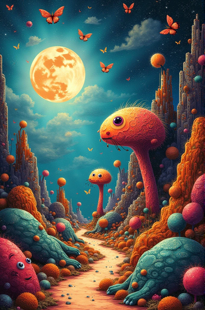 Image for a poster that says characteristics of creative living beings