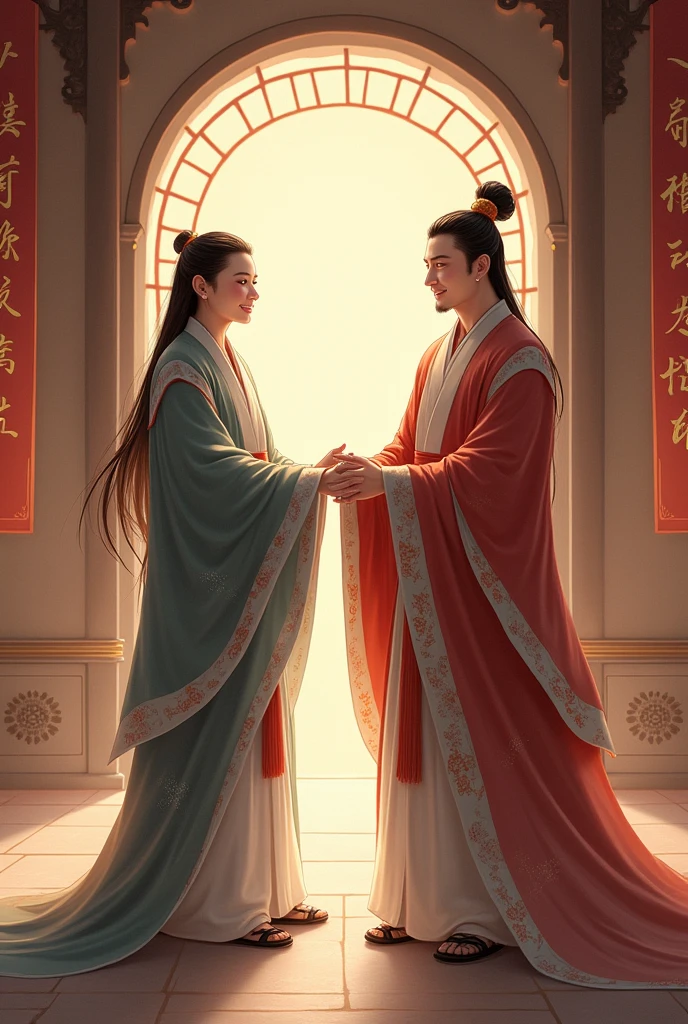 Wei Wuxian congratulated the Lan Zhan for his visit