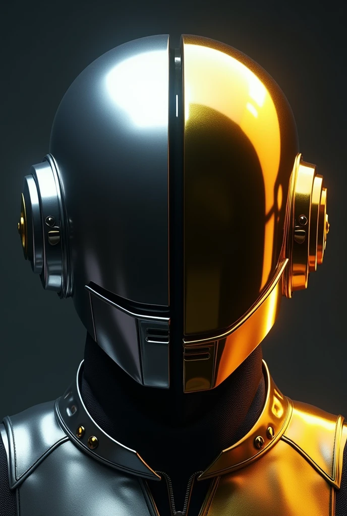 Combine both helmets of the Daft Punk members