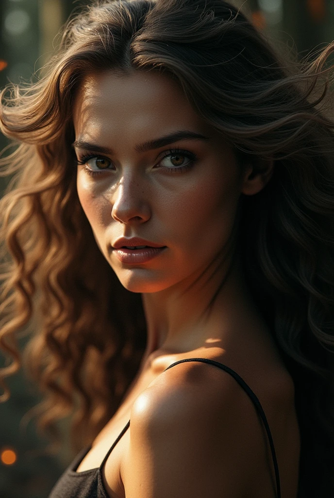 Beautiful ultra detailed girl, with the fierce lioness, cinematographic, cinematographic Light, realist, 3D rendering, Very detailed Face, Very detailed, realist Appearance, natural, realist Girl, Very detailed Hair