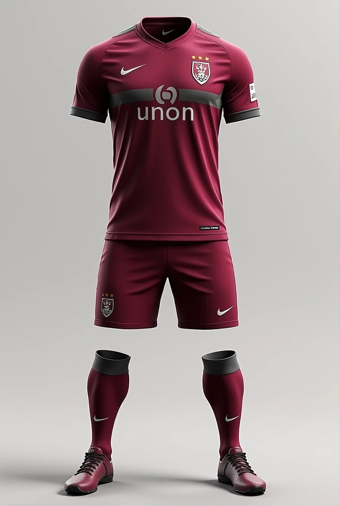 MVF Union football uniform wine with grey
