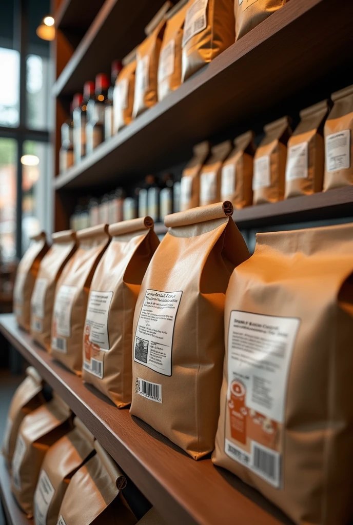 Coffee bags in stock