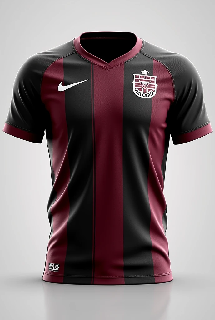 UNIÃO MVF football uniform wine and black 