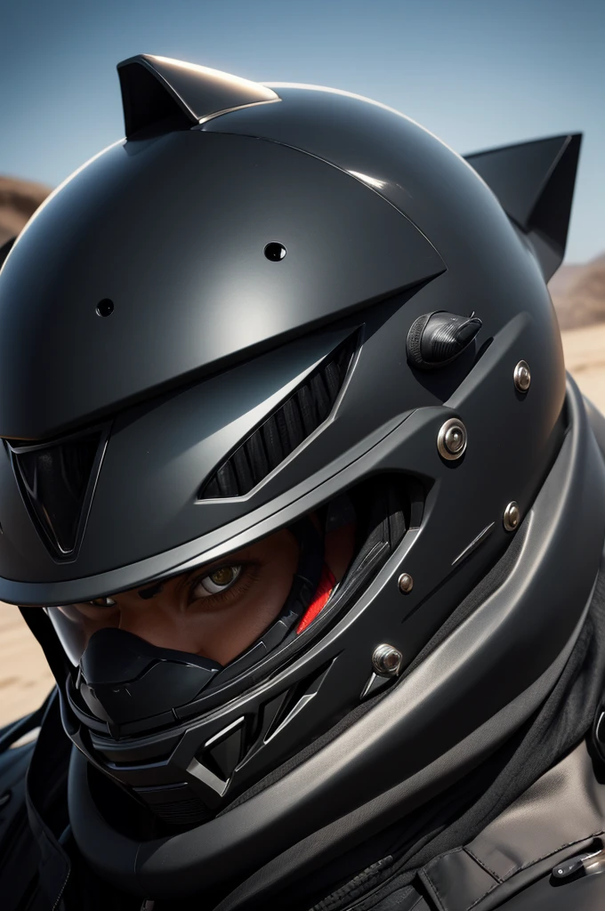 Actual black jaguar cat, open face jet fighter pilot helmet, furry muzzle sticking out of helmet, goofy cat smile, jet cockpit, photo-realistic, octane render, highly detailed, cinematic lighting, dramatic angles, striking colors, powerful predator, intense gaze, dynamic pose, hyperrealistic, award-winning photography, National Geographic style