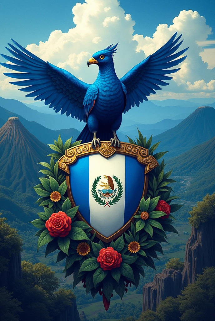 unite all the national symbols of Guatemala