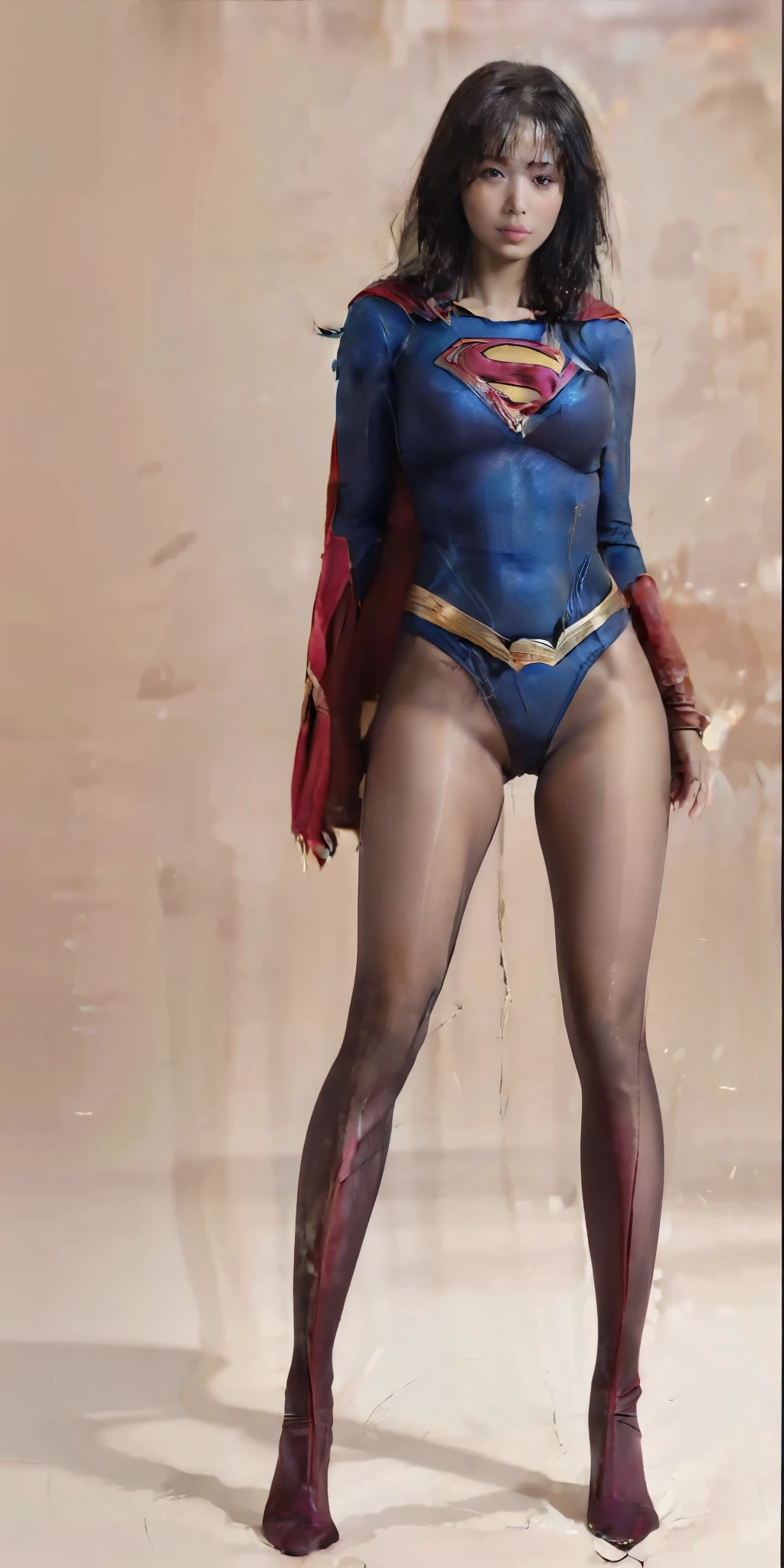 No background、(((Beautiful legs in black tights.)))、(((Legalize the beauty of your suffering face)))、((((Make the most of your original images)))、(((Supergirl Costume)))、(((Beautiful Hair)))、(((suffering)))、(((Please wear black tights....、Wear red boots)))、((Best image quality、8k))、((Highest quality、8k、masterpiece:1.3))、(((Preserve background )))、Sharp focus:1.2、Beautiful woman with perfect figure:1.lim Abs:1.2、Wet body:1.5、Highly detailed face and skin texture、8k