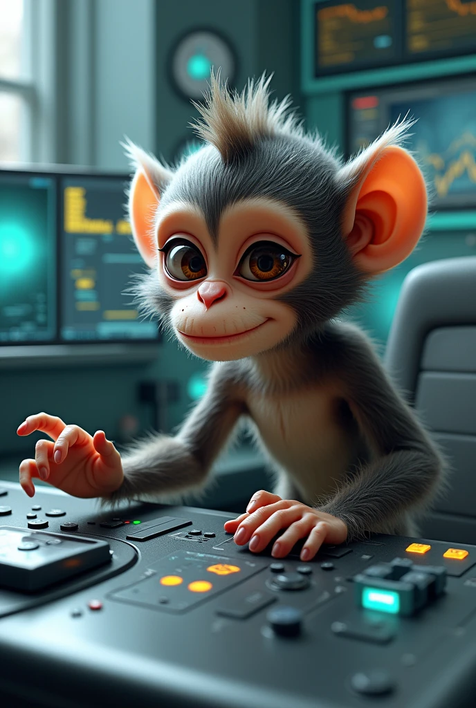 Monkey with control 