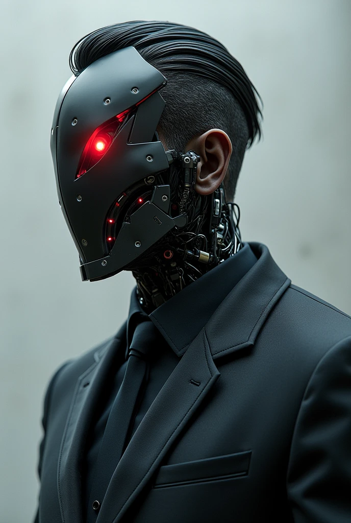 Marcus "Ironclad" Thorne est un homme d'une stature impressionnante, imposant tant par sa taille que par la puissance qui se dégage de sa silhouette. Sa moitié droite du corps est entièrement recouverte d'implants cybernétiques de dernière génération, conférant à son apparence une dimension futuriste et intimidante. Cette partie métallique, d'un gris sombre et poli, est un chef-d'œuvre de technologie avancée, visible à travers des articulations fines et des lignes épurées qui évoquent à la fois précision et force.
Son visage est partiellement masqué par une plaque métallique lisse et sombre, qui contraste fortement avec la pâleur cireuse de sa peau restante. Cette plaque recouvre l'ensemble du côté droit de son visage, laissant apparaître uniquement son œil gauche, qui brille d'un rouge vif presque surnaturel. Cet œil, à la lueur perçante, semble capturer et analyser tout ce qu'il fixe, symbolisant à la fois son lien avec la technologie et son autorité sur les citoyens de Neonopolis.
Les cheveux de Marcus sont courts, noirs et impeccablement coiffés, encadrant un visage marqué par une détermination inflexible et un contrôle implacable. Le reste de sa peau est d'une pâleur frappante, presque translucide, accentuant le contraste avec les éléments métalliques de son corps. Il porte habituellement un costume sombre, taillé sur mesure, qui épouse parfaitement sa stature imposante. Ce costume est orné de détails technologiques subtils, intégrés avec une élégance froide et calculée, soulignant son rôle de PDG de TitanCorp et son obsession pour le contrôle et la domination.
En somme, Marcus "Ironclad" Thorne est une figure qui incarne à la fois la sophistication technologique et la puissance inébranlable, faisant de lui un personnage aussi fascinant qu'intimidant.
Cyberpunk