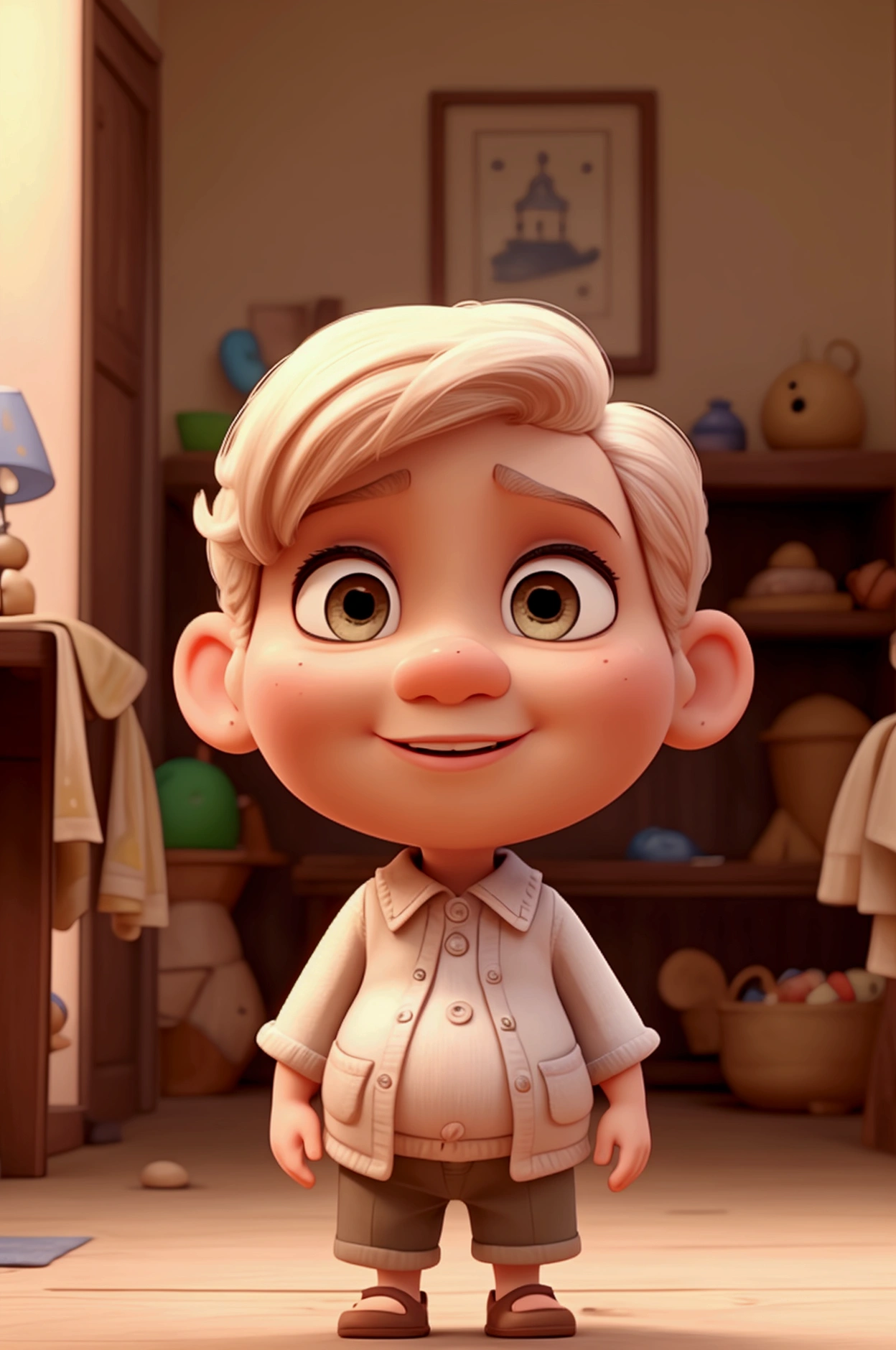 Baba, Mom baby short hair, Disney Pixar