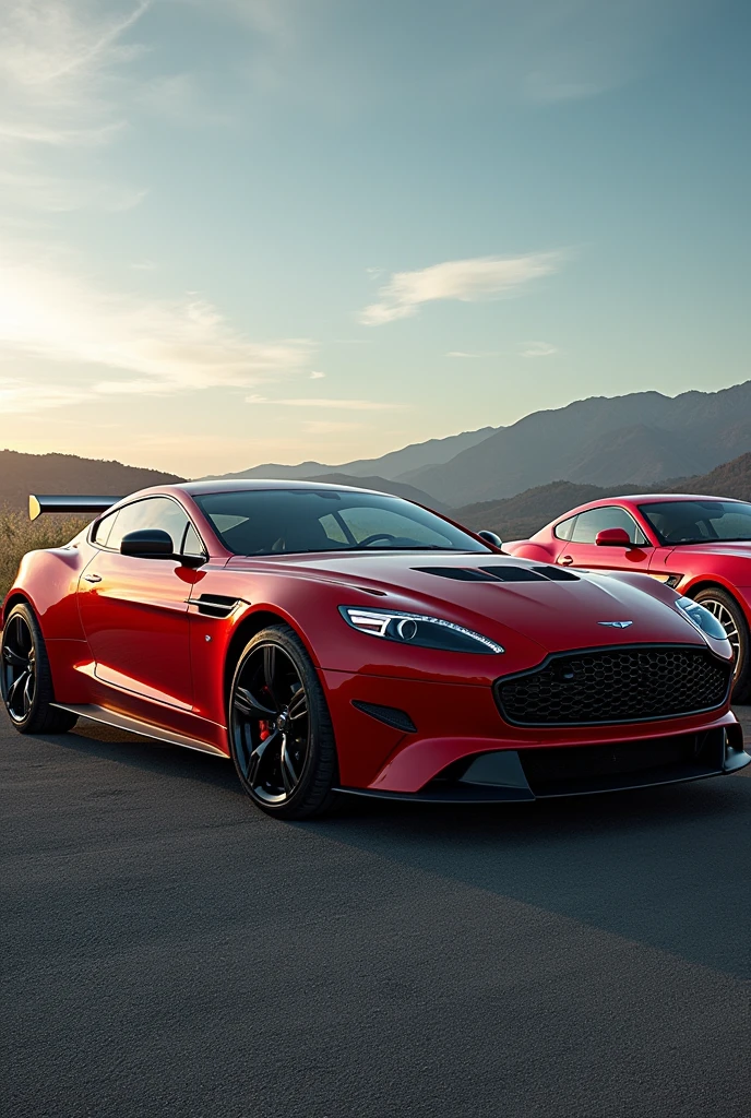 Crea cuatro autos el dodge challenger, el Medium Tactical Vehicle Replacement, el Ford mustang, el supra mk4