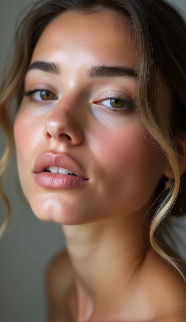 Nude, cum on face, facial