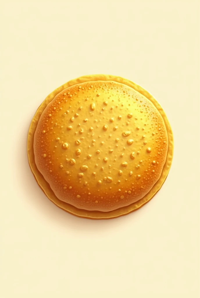 Create a logo with a corn arepa that looks like gold