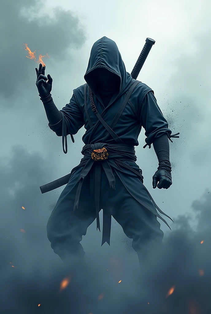 Dab Ninja 420 logo for gaming with DabNinja420 written in smoke