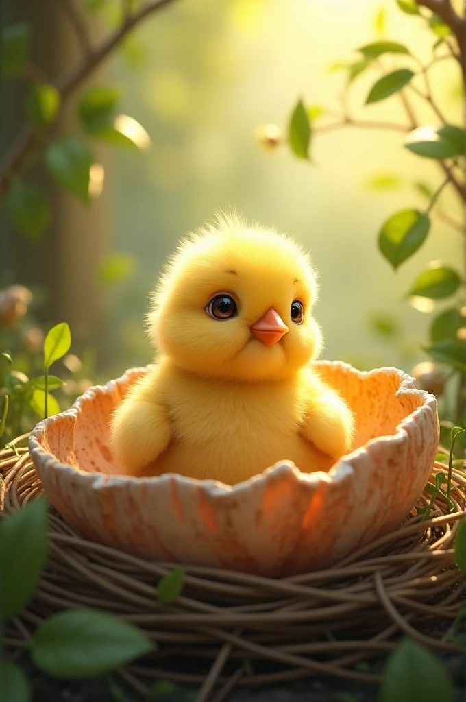 Chick coming out of its shell story
