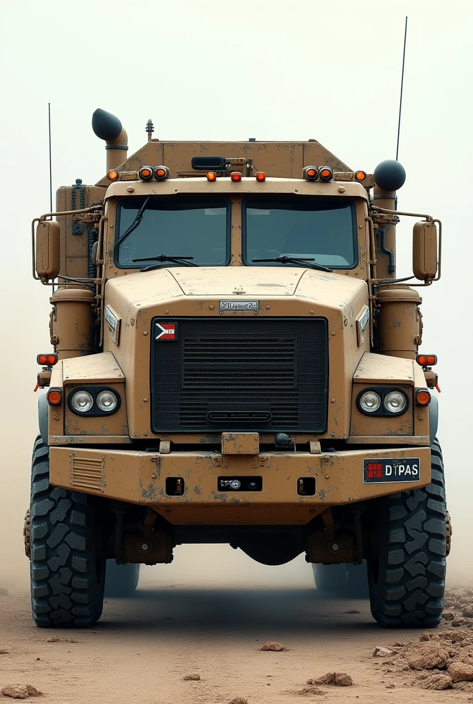 mrap rolling in desert,high quality analog style photograph, <lora:epiNoiseoffset_v2:1> <lora:mwr4p:1>