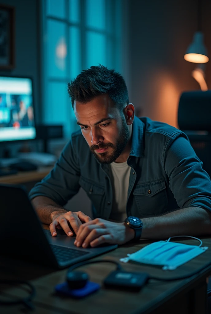 Man with a laptop, y castor viral
