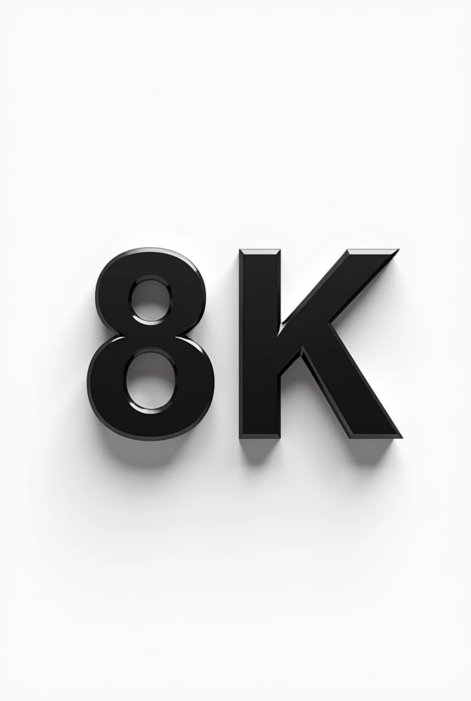 Image that says 8k in black with a white background in the shape of a crown