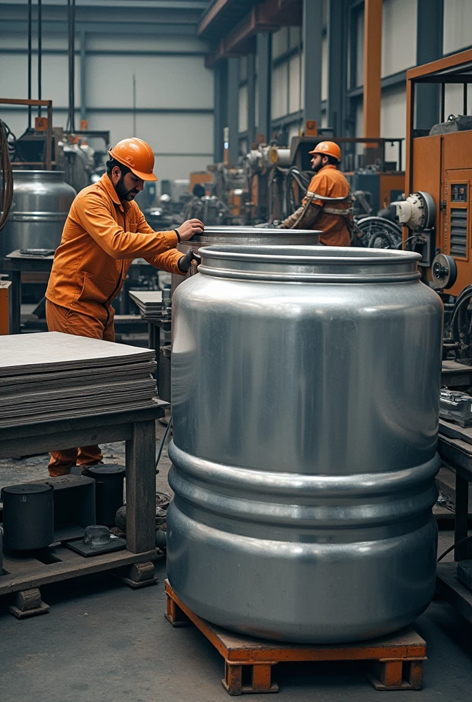 Manufactures 208-litre metal containers 